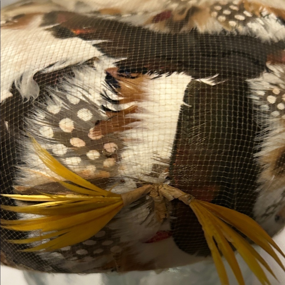 Vintage Chant’e Pheasant Feathered Women's Hat - Picture 2 of 7